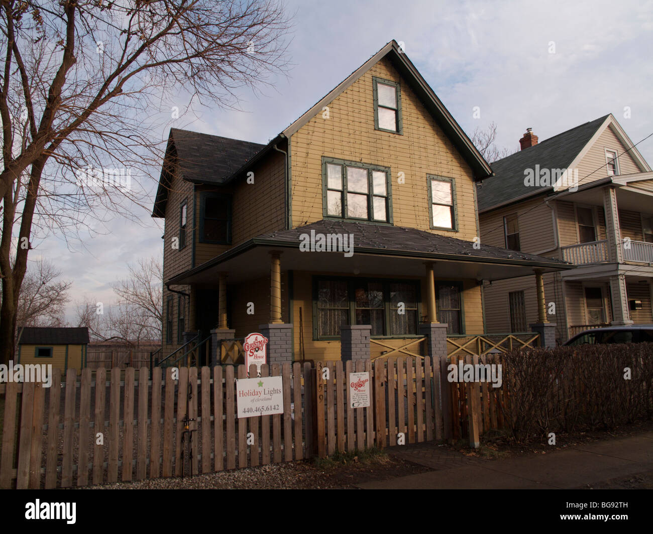 La casa del film, "Una storia di Natale". Cleveland, Ohio. Foto Stock