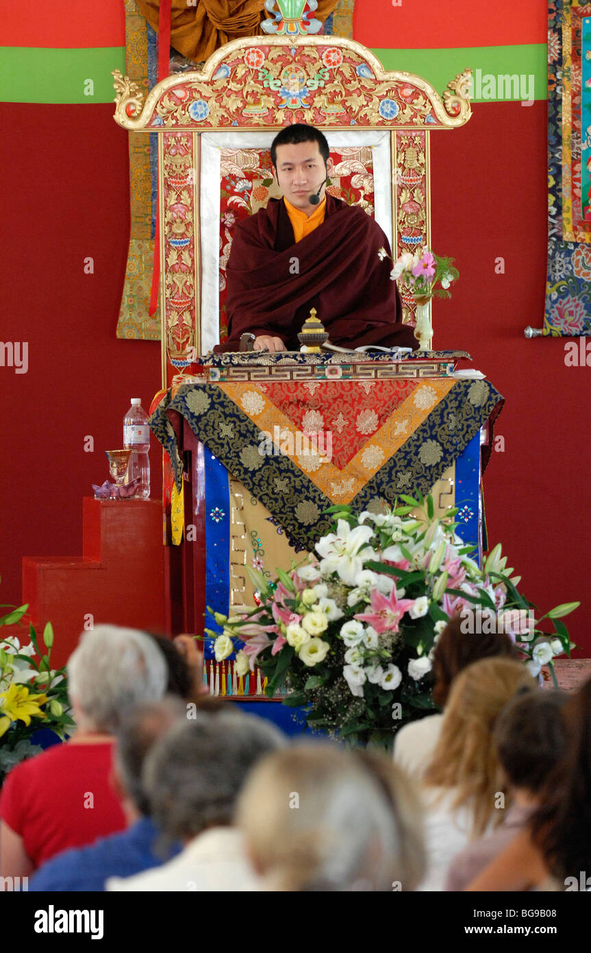 Thaye Dorje, xvii Gyalwa Karmapa (2009/08/16) Foto Stock