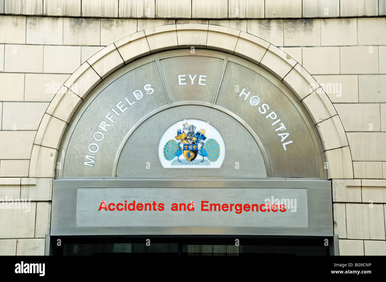 Pronto soccorso entrata a Moorfields Eye Hospital Islington Londra Inghilterra REGNO UNITO Foto Stock