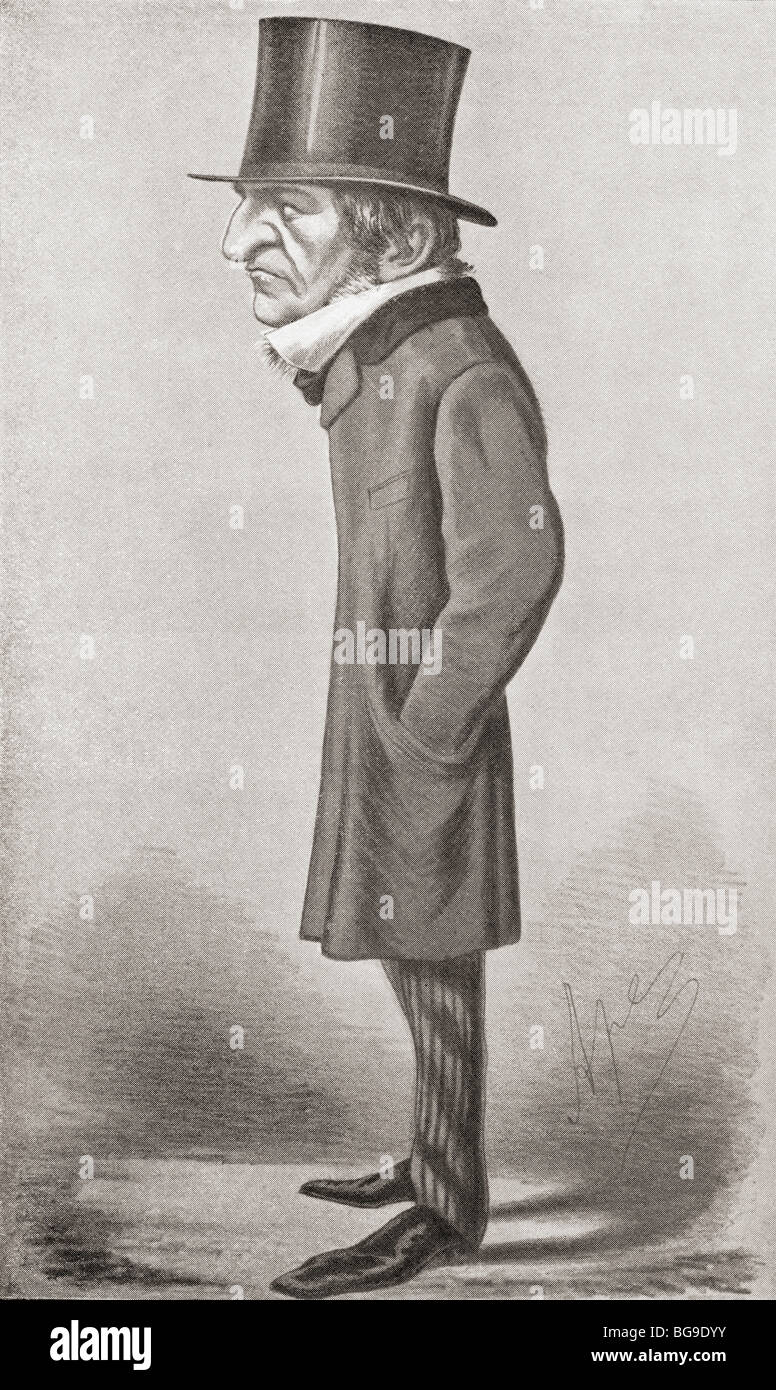 La caricatura di William Gladstone da Vanity Fair fumettista Ape disegnato nel 1869 Foto Stock