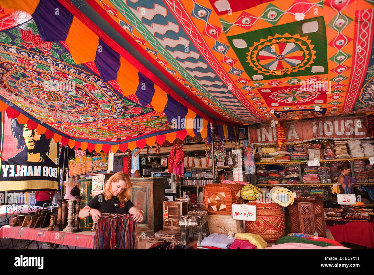 East Indian store, Santa Barbara, California, Stati Uniti d'America Foto Stock