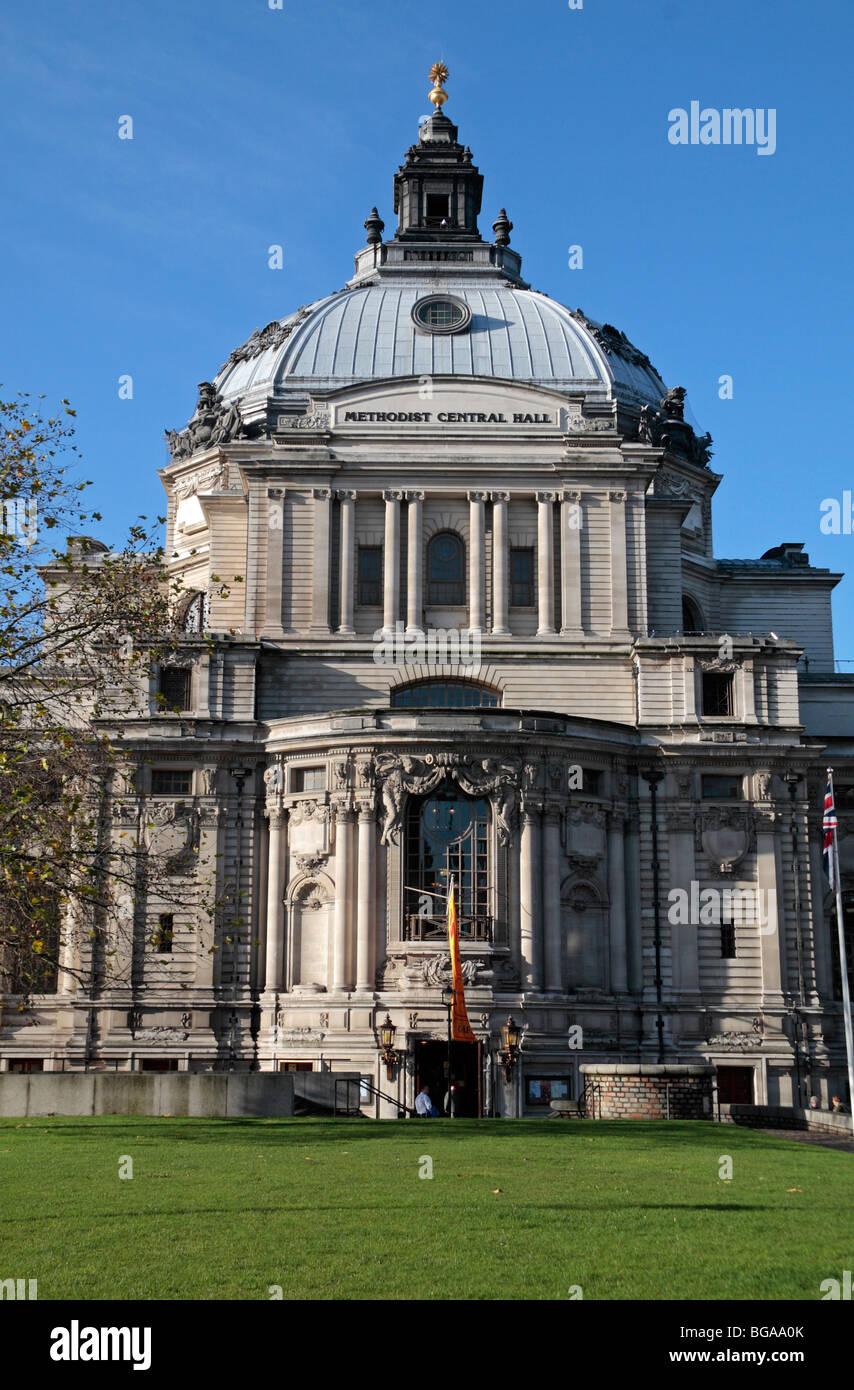 Il Methodist Central Hall di Westminster, Londra, Regno Unito. Foto Stock