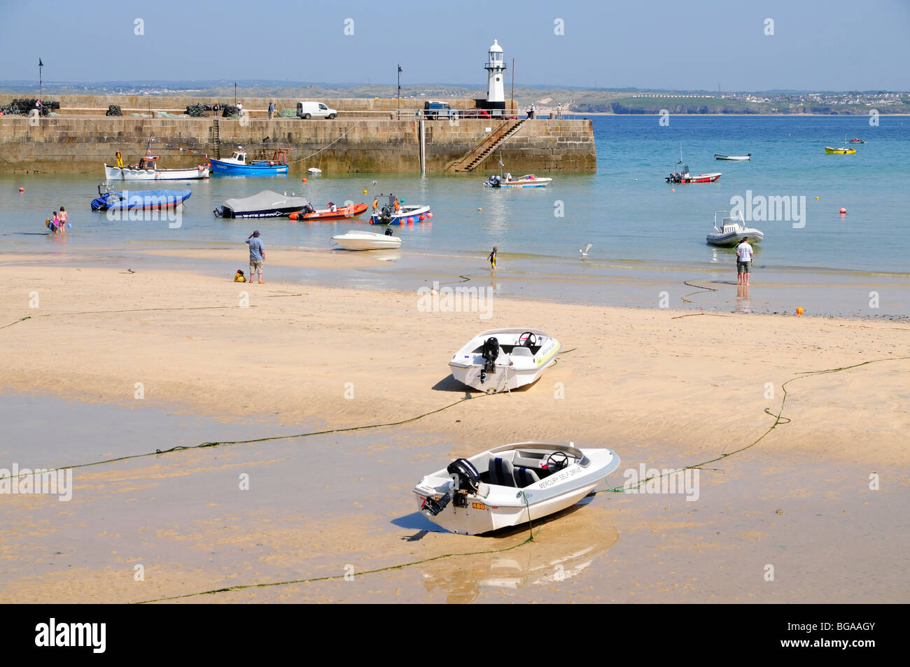 Beach di St Ives, Cornwall, Inghilterra Foto Stock