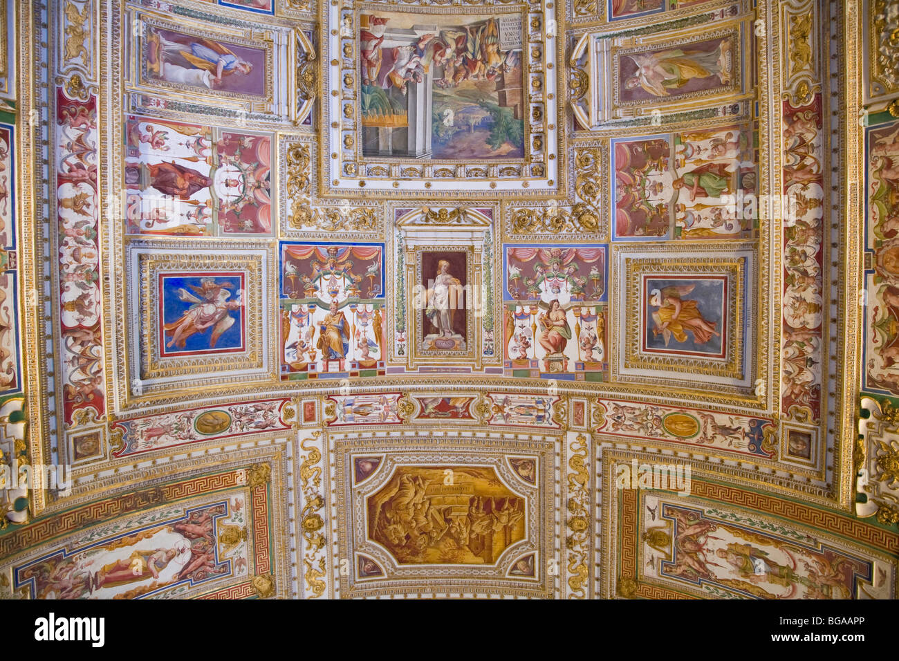 Galleria delle Carte Geografiche, Musei Vaticani, Roma, Italia Foto Stock