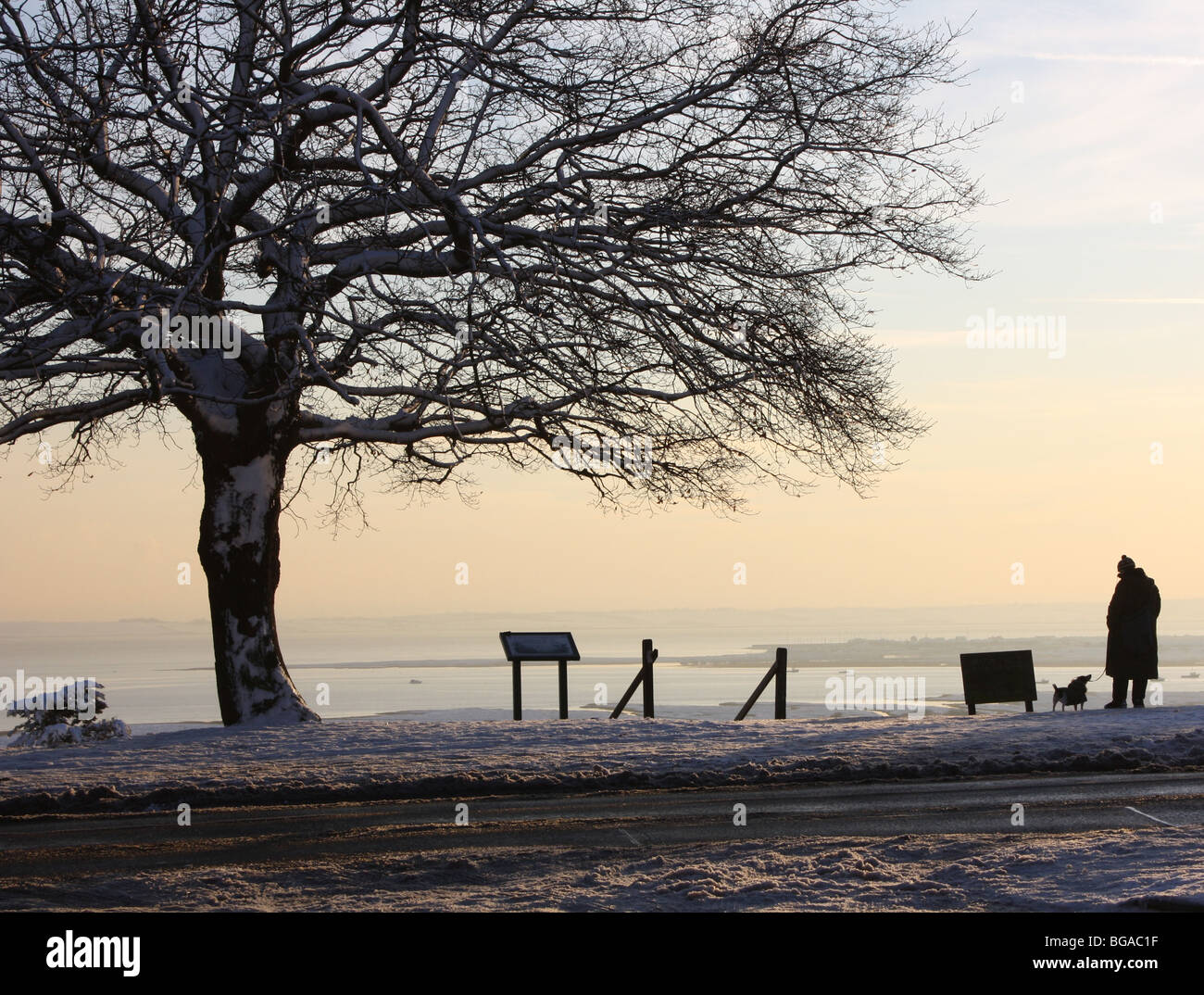 Leigh on Sea nel dicembre 2009 Foto Stock