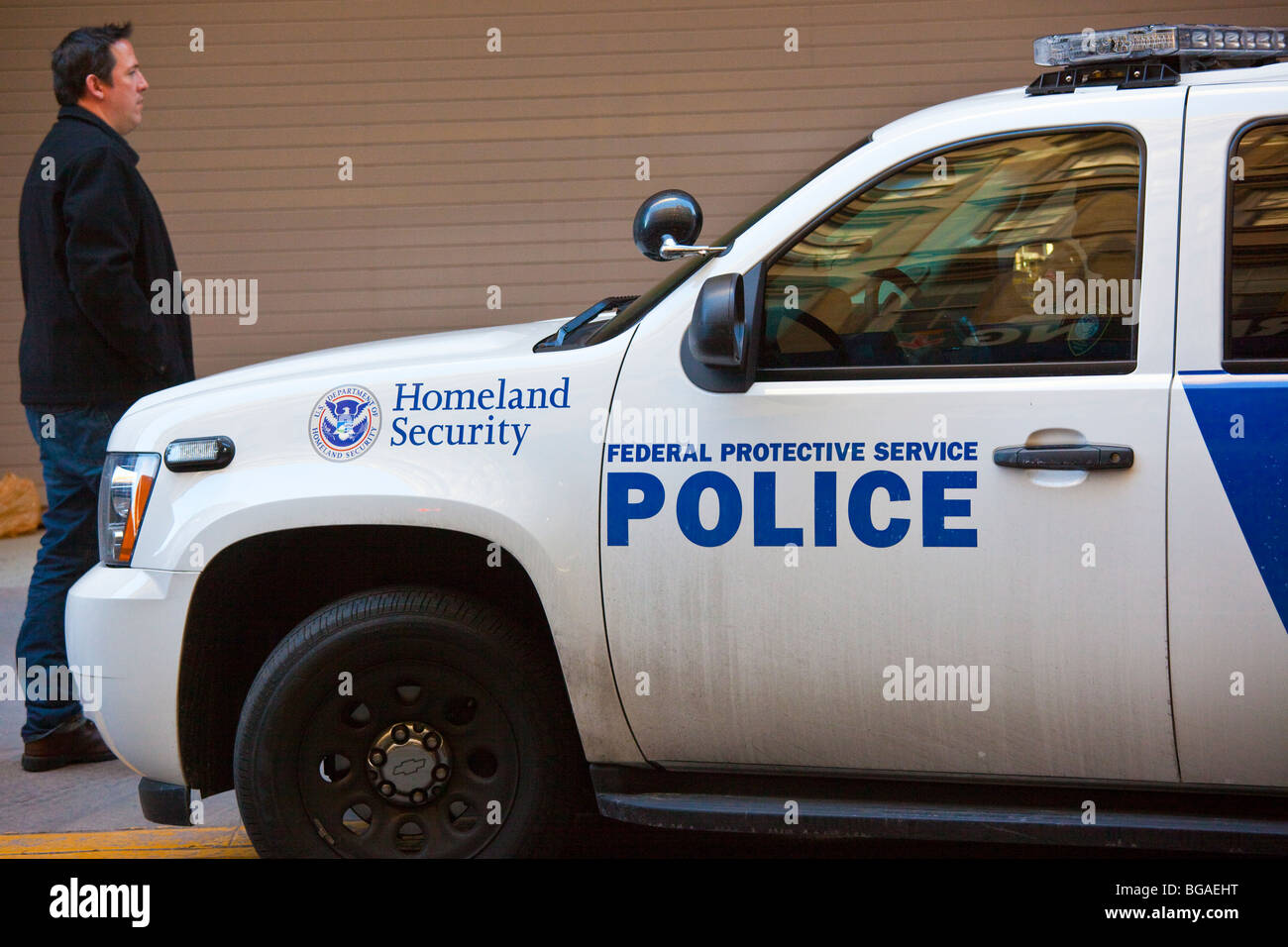 Homeland Security Veicolo a Manhattan, New York City Foto Stock
