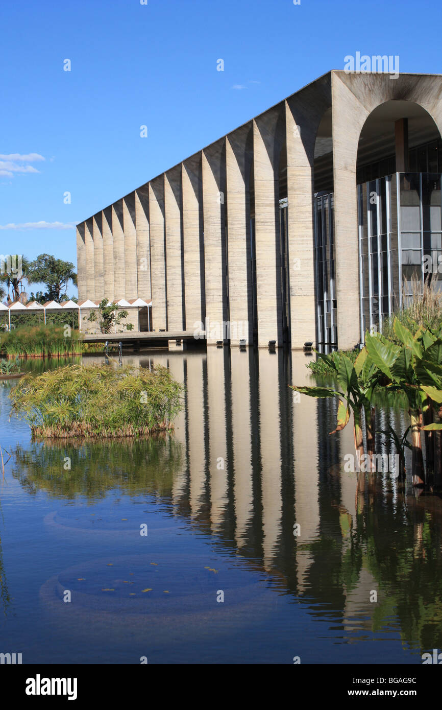 Palazzo Itamaraty, ministero degli affari esteri, Brasilia, Oscar Niemeyer  Foto stock - Alamy