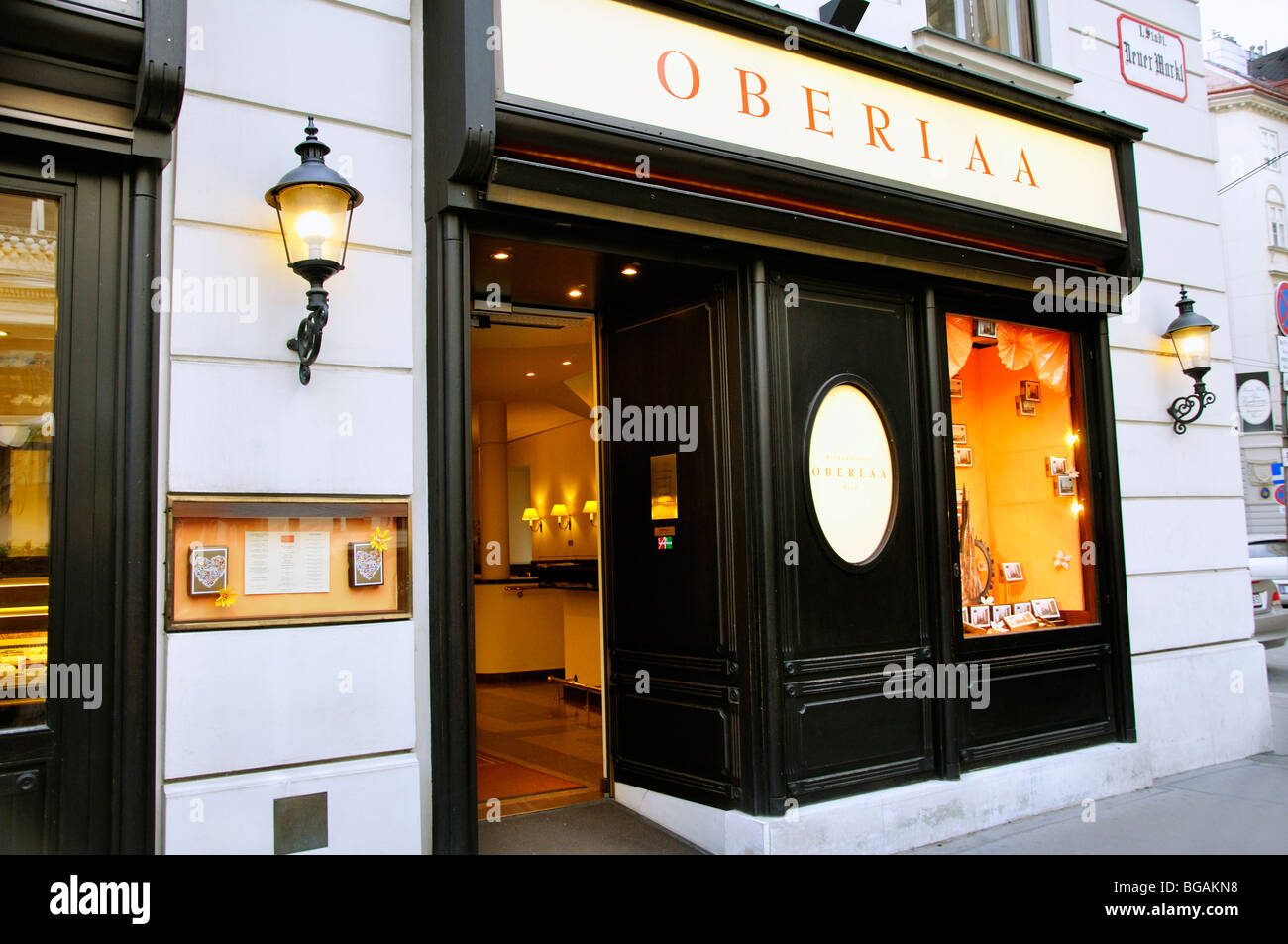 Cafe Oberlaa, Vienna, Austria Foto Stock