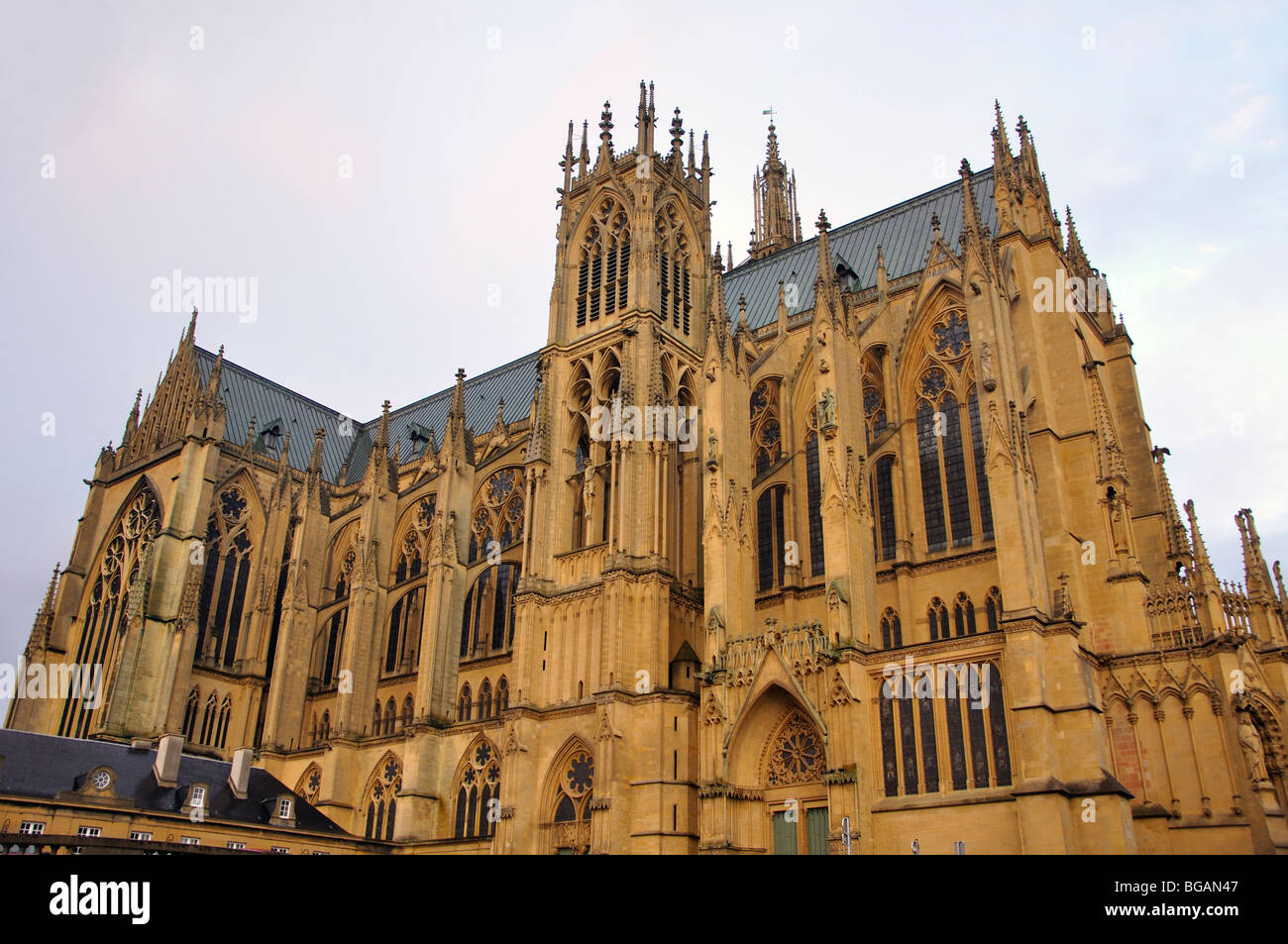 Etienne's Cathedral, Metz, Francia Foto Stock