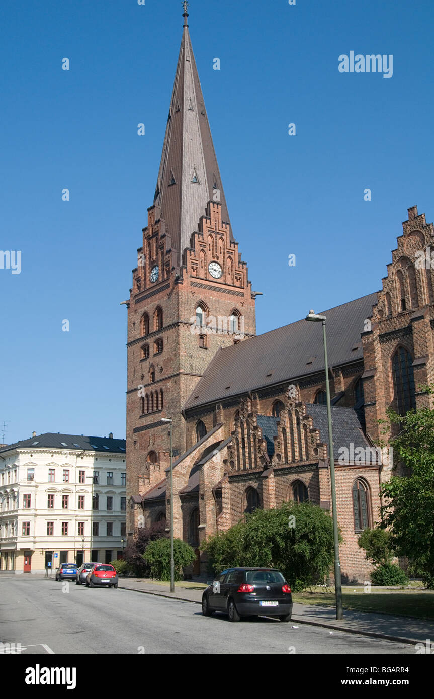 St S:t petri kyrka chiesa cattedrale malmo svezia svedese religiosa gotica edificio edifici del luogo di culto preghiera pregare Scand Foto Stock