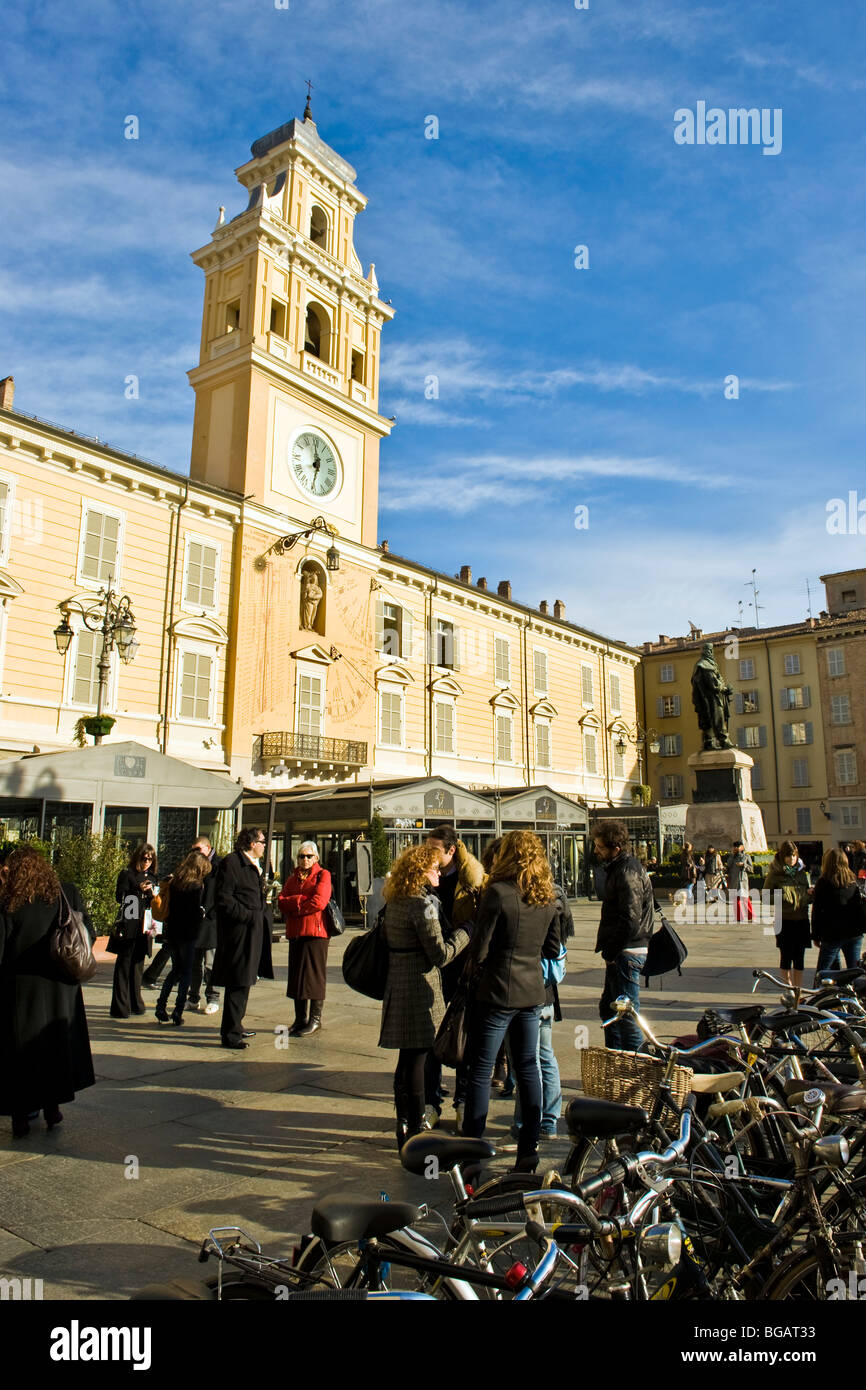 Palazzo del Governatore, Piazza Garibaldi, Parma, Emilia Romagna, Italia Foto Stock