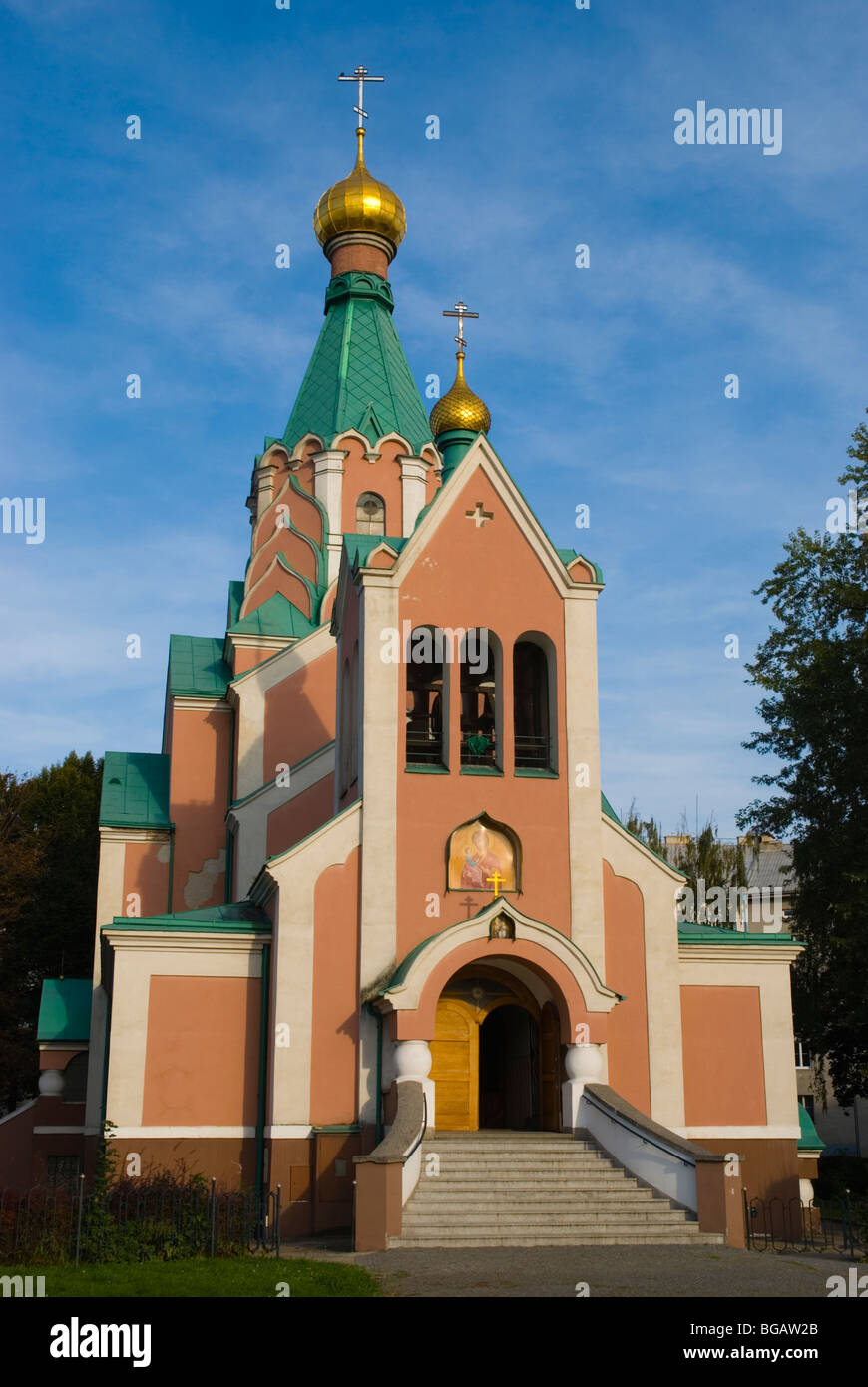 Chiesa russa ortodossa in Olomouc Repubblica Ceca Europa Foto Stock
