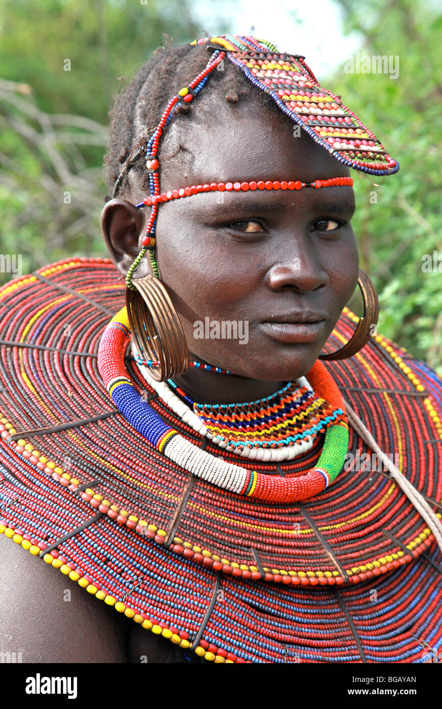 Tribù in Kenya Foto Stock