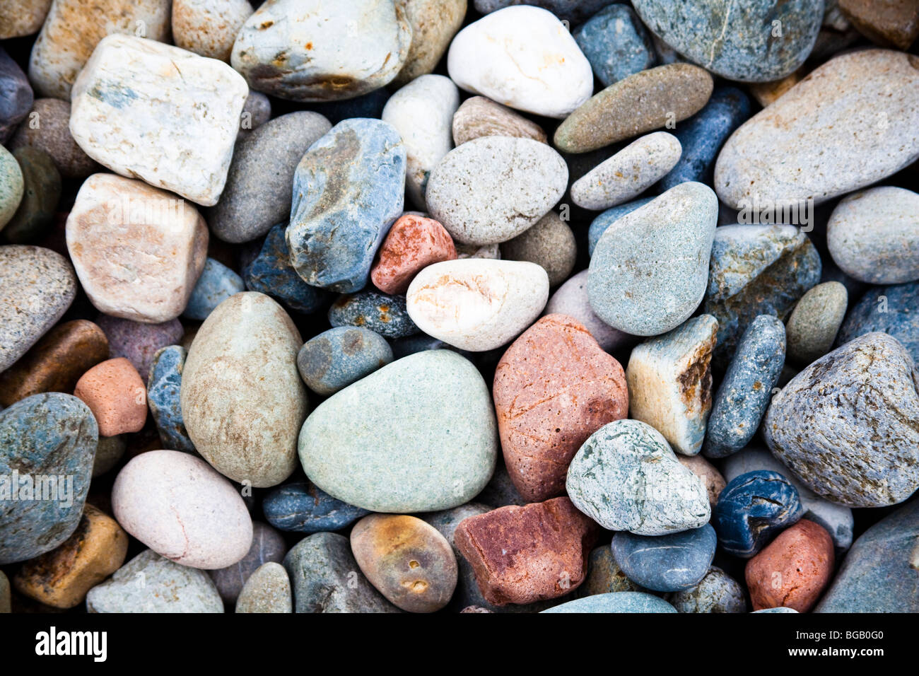Close up di ciottoli Foto Stock