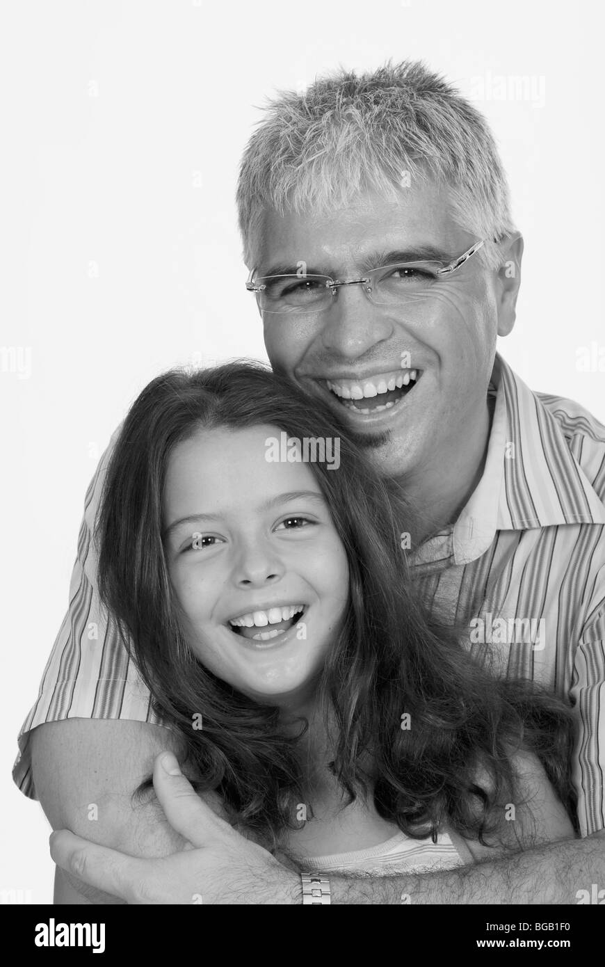 Padre e figlia Foto Stock