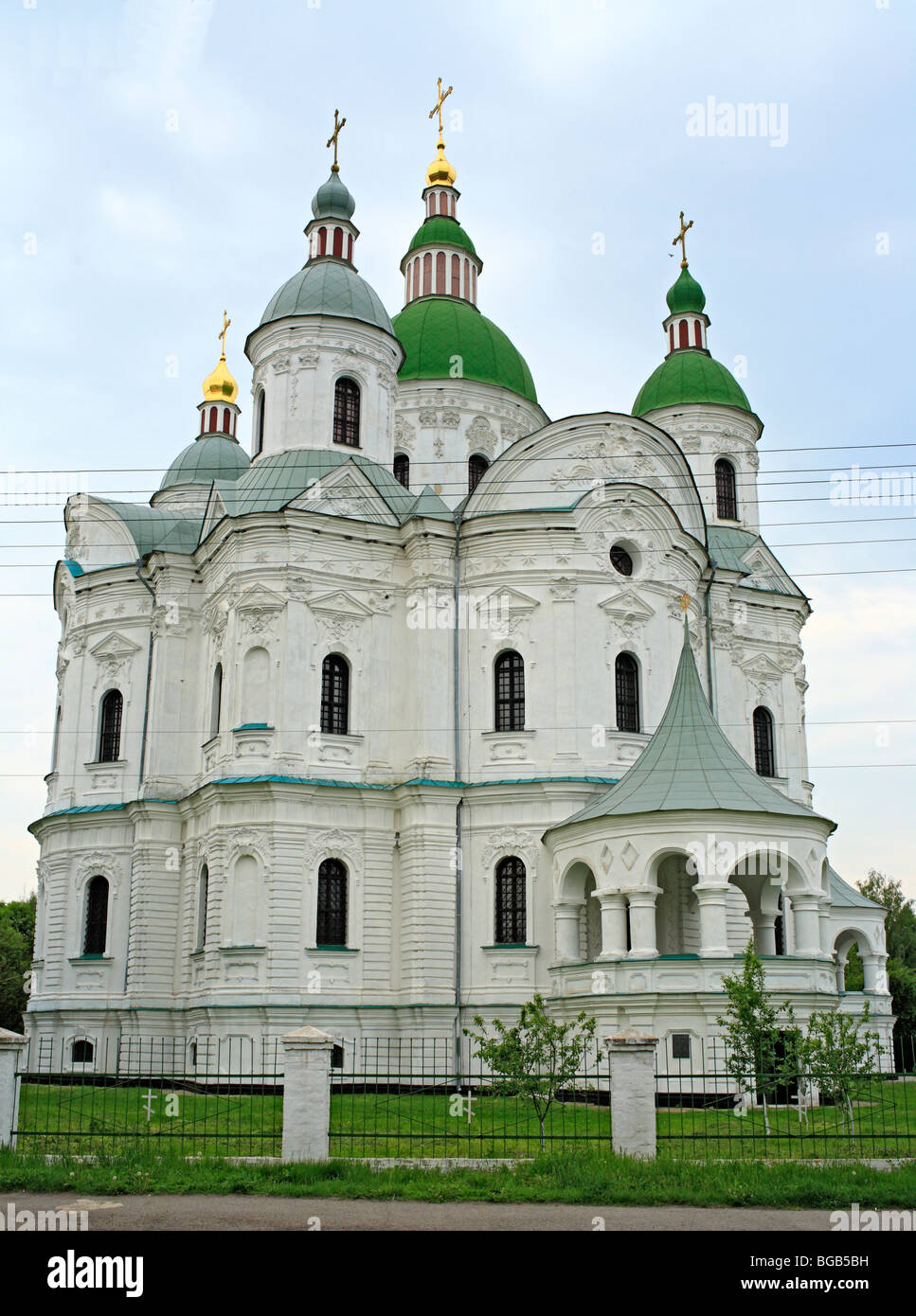 Chiesa della Natività della Vergine Santa (XVIII secolo), Kozelets, Chernigov regione, Ucraina Foto Stock