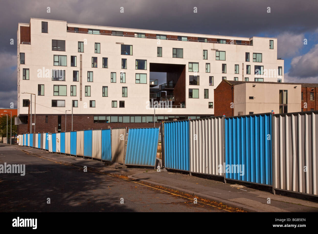 Appartamenti in nuovo quartiere di Islington, East Manchester Foto Stock