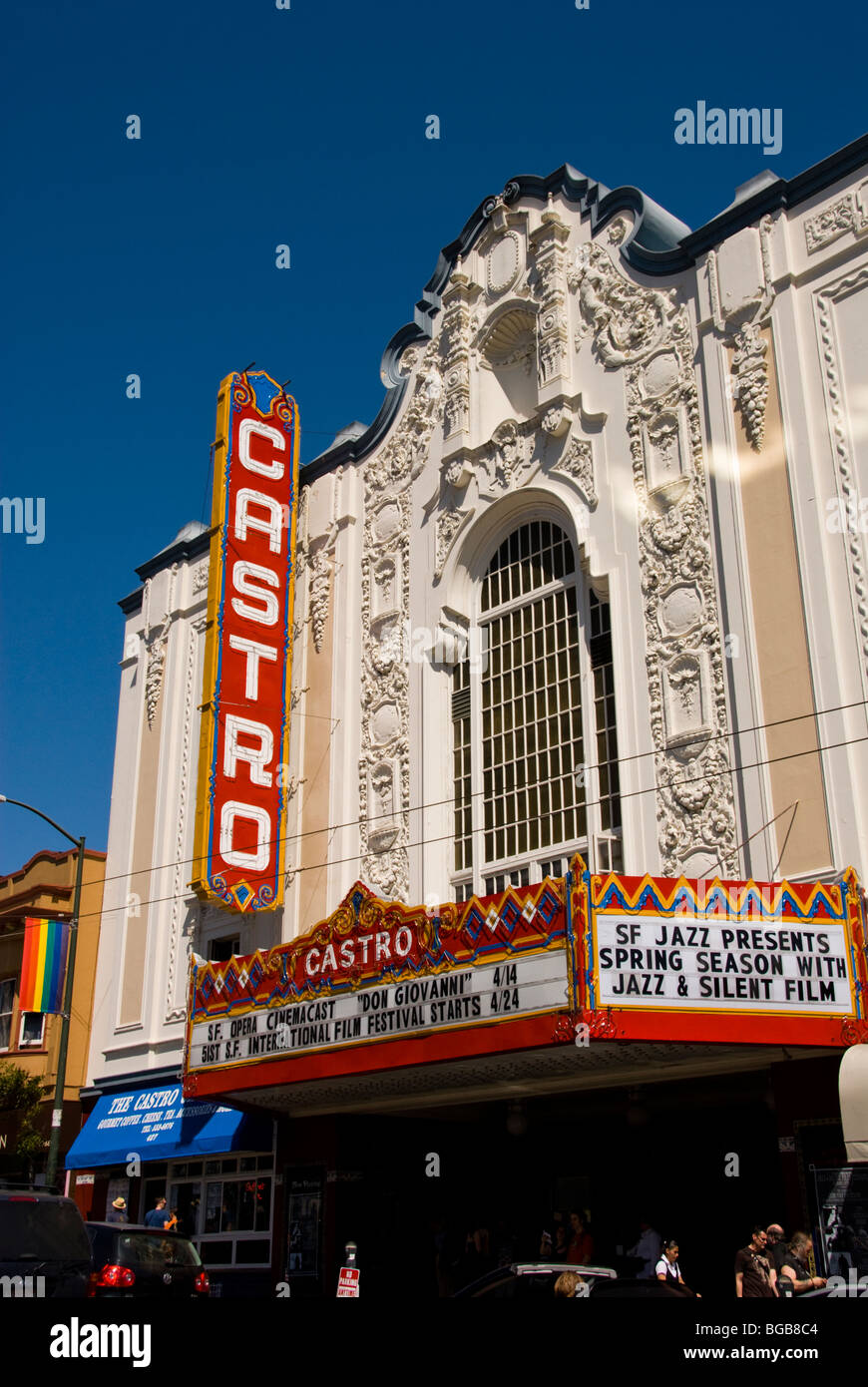 California: San Francisco. Castro Theatre nel gay quartiere Castro. Foto copyright Lee Foster. Foto # 27-casanf79066 Foto Stock