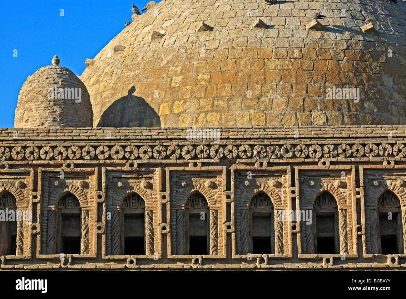 Mausoleo di Ismail, Mausoleo del Samanids (914-943), Bukhara, Uzbekistan Foto Stock