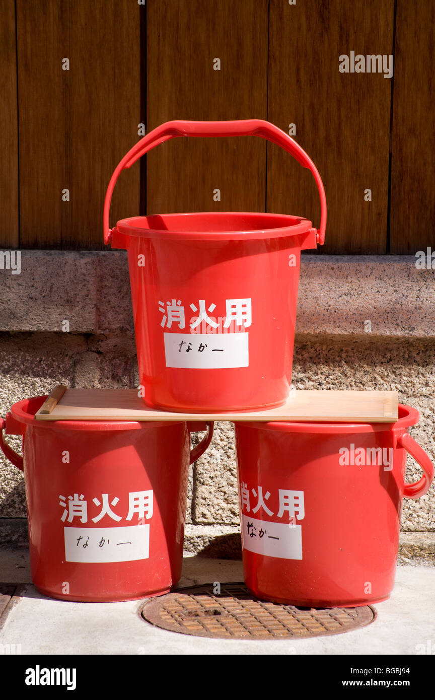 Fire bucket, Kyoto, Giappone Foto Stock