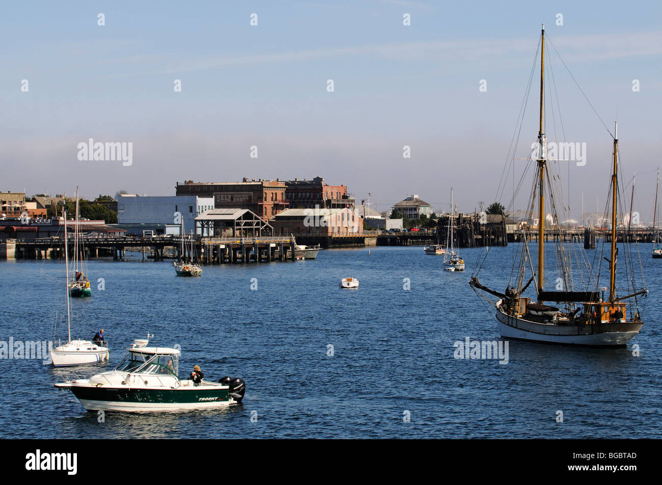 Barche, Port Townsend, nello Stato di Washington, USA Foto Stock
