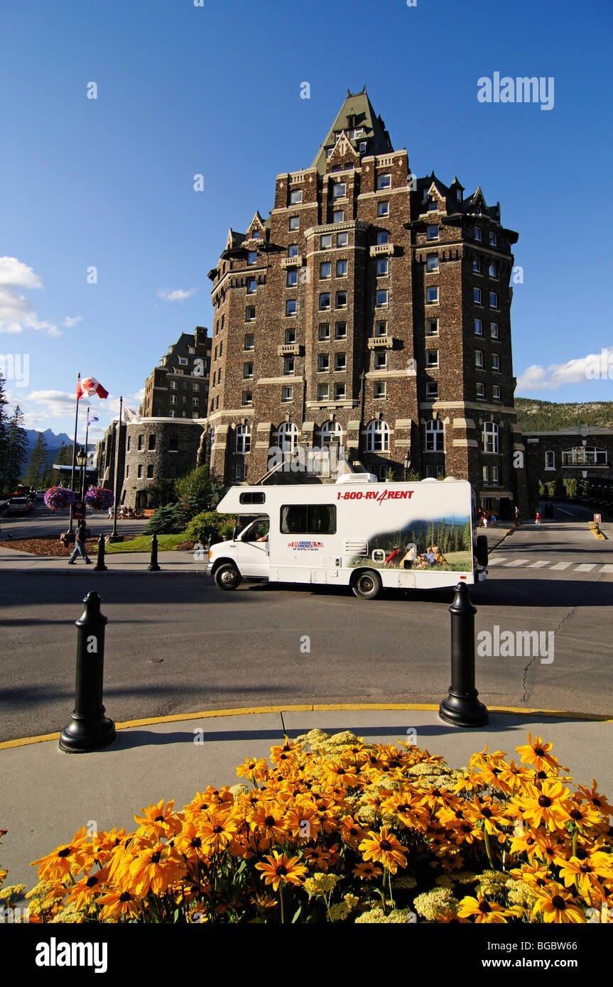Fairmont Banff Springs Hotel, Banff, Alberta, Canada Foto Stock