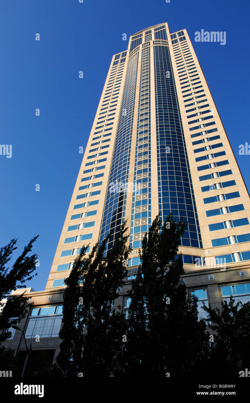 Edificio alto, downtown, Seattle, Stati Uniti d'America Foto Stock
