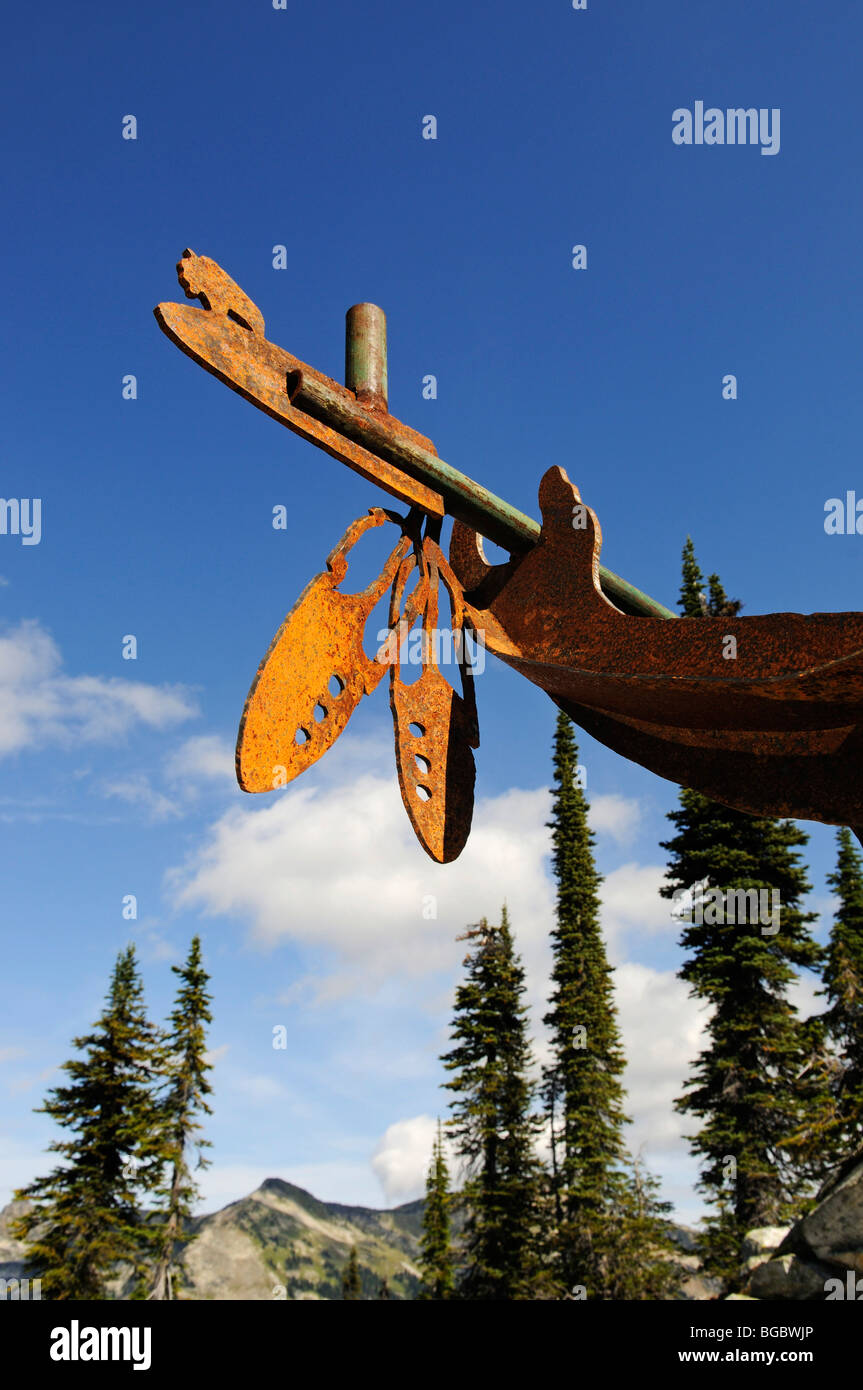 Nativi Americani Capo Ferro, Mt. Revelstoke, prati nel cielo, Revelstoke National Park, British Columbia, Canada Foto Stock