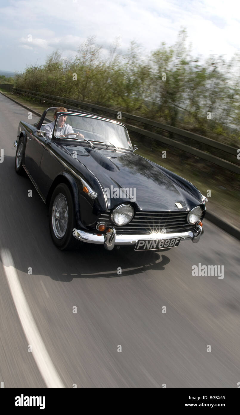 Trionfo TR5 Classic British open sports car guida Foto Stock