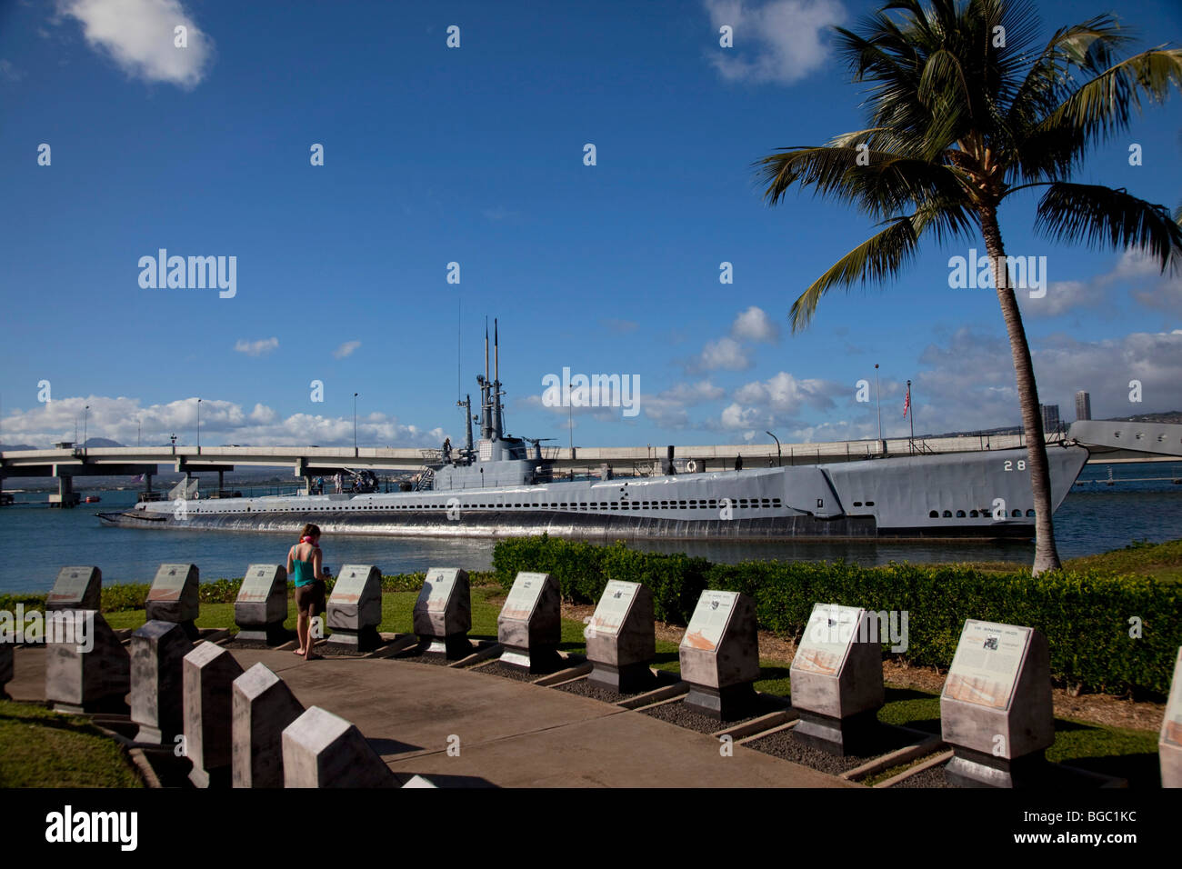 USS Bowfin Museum, Pearl Harbor, Oahu, Hawaii Foto Stock