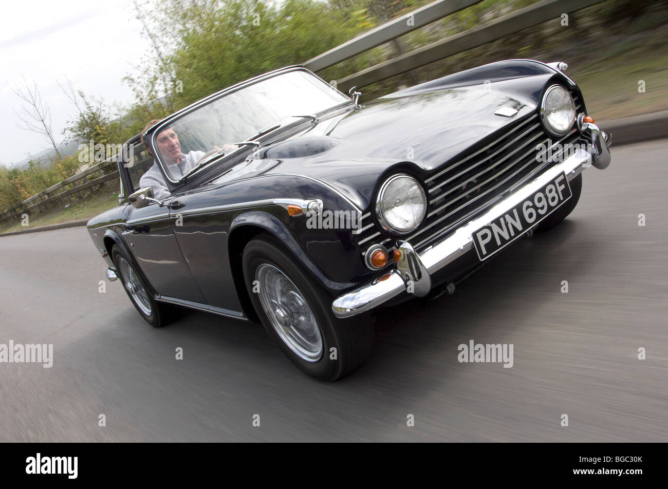 Trionfo TR5 Classic British open sports car guida Foto Stock