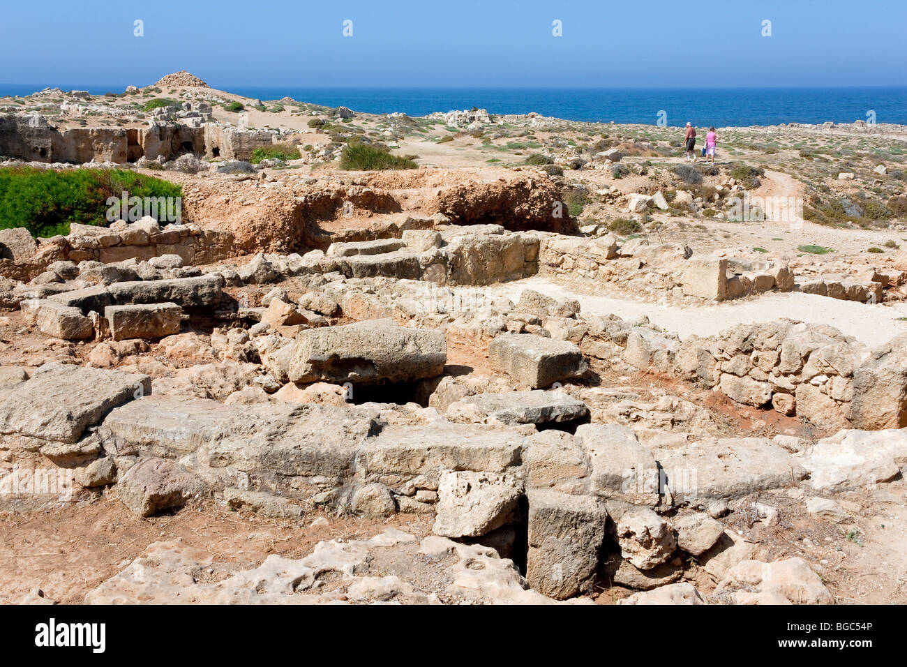 Scavi di tombe reali di Kato Paphos, Cipro del Sud, West Coast, Cipro, Sud Europa Foto Stock