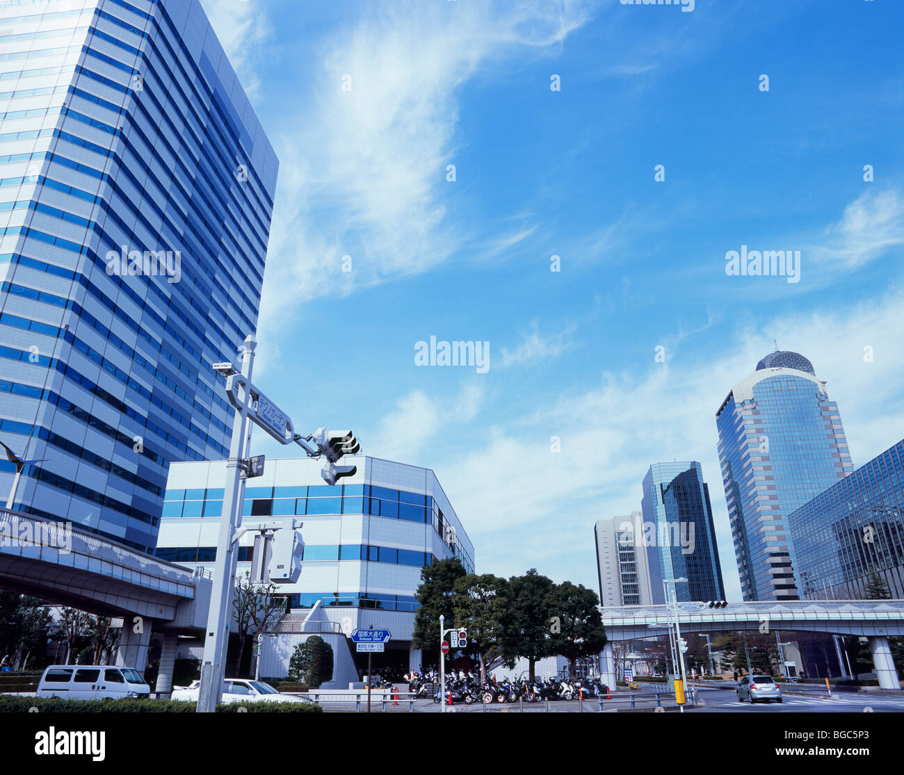 Makuhari Città Nuova, Chiba, Giappone Foto Stock