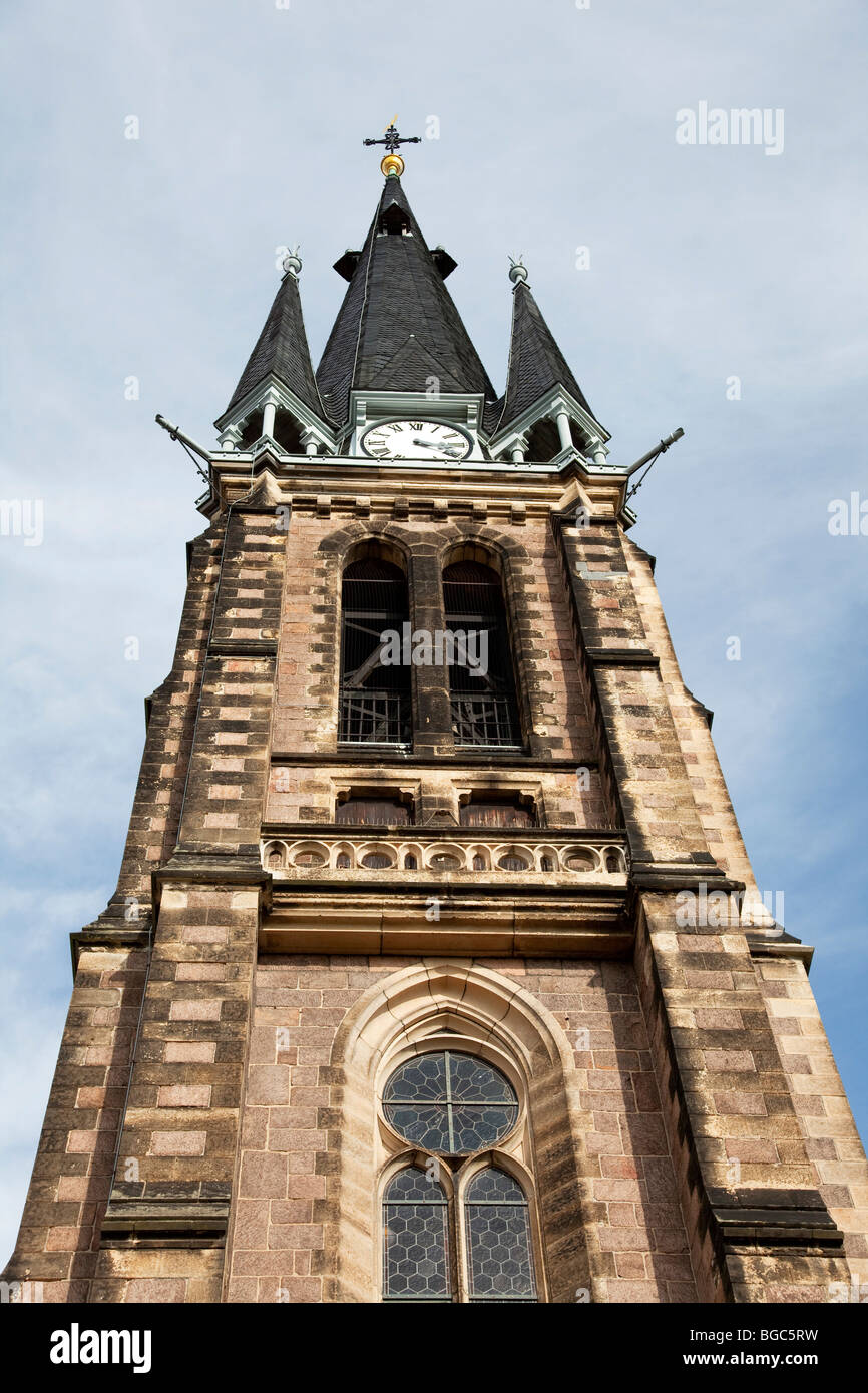 San Chiesa Martinskirche chiesa in Weinboehla, in Sassonia, Germania, Europa Foto Stock