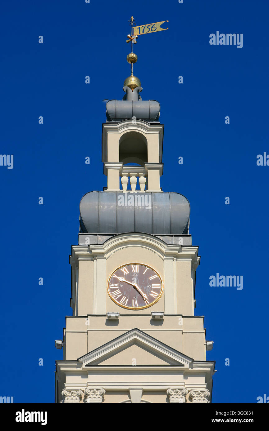 La torre del municipio di Riga, Lettonia Foto Stock