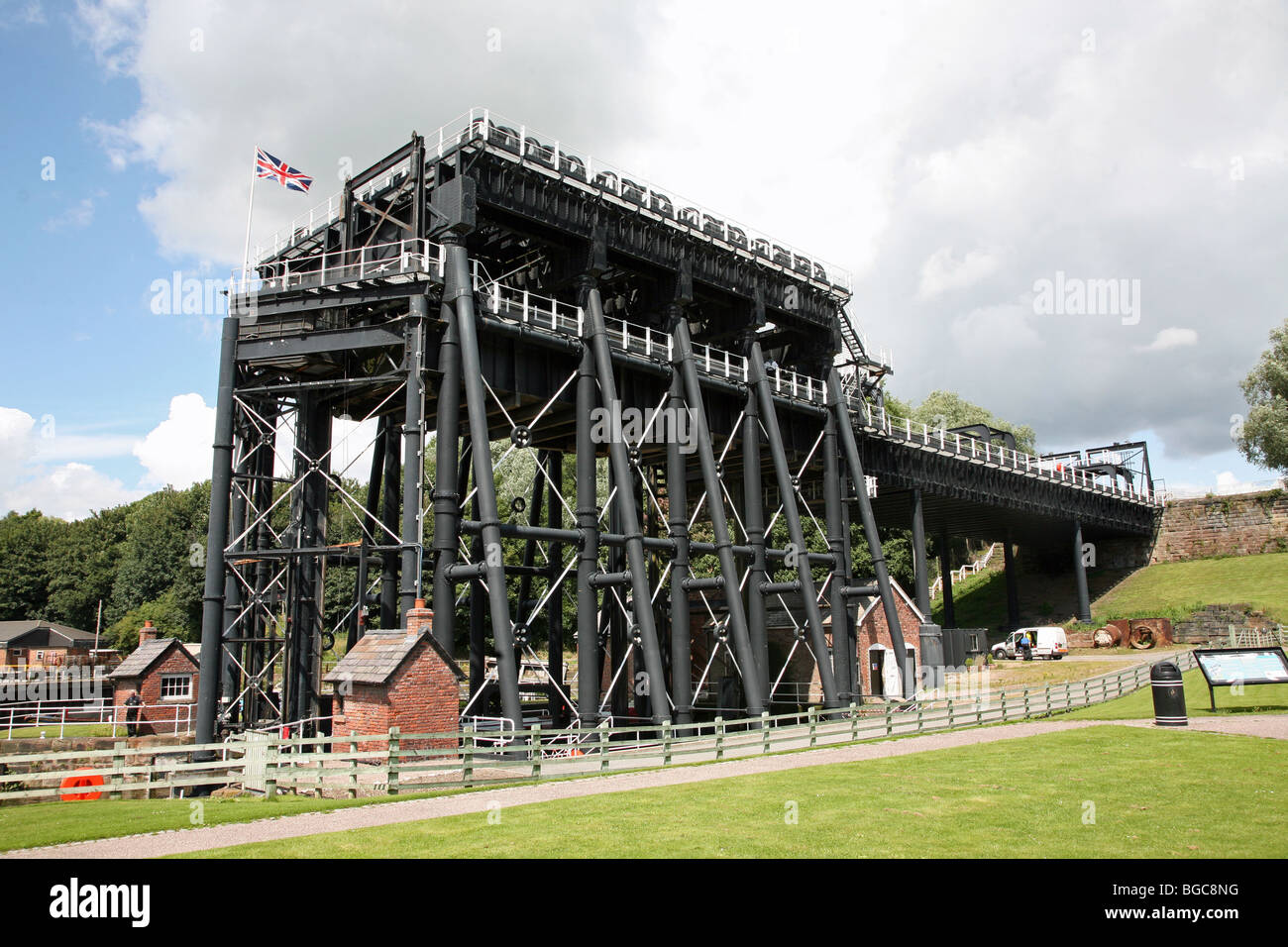 Radlett boat lift, Radlett, Cheshire, Inghilterra Foto Stock