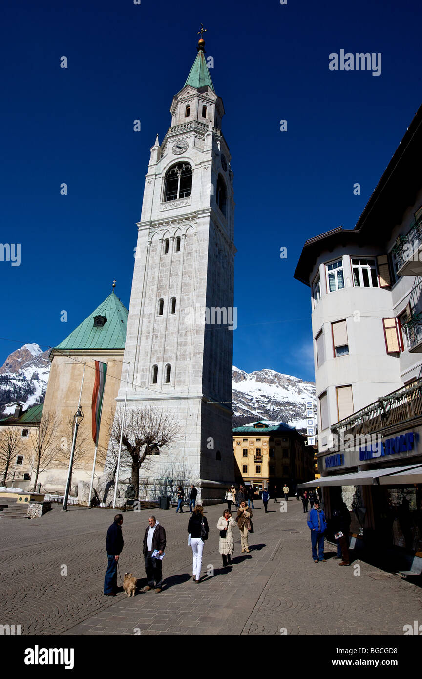 Cortina d'Ampezzo, Dolomiti, Italia. Sud Tirolo, Dolomiti, Italia Foto Stock