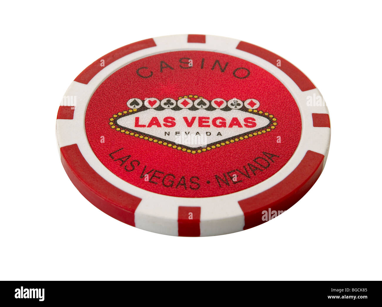 Chip del casinò Foto Stock