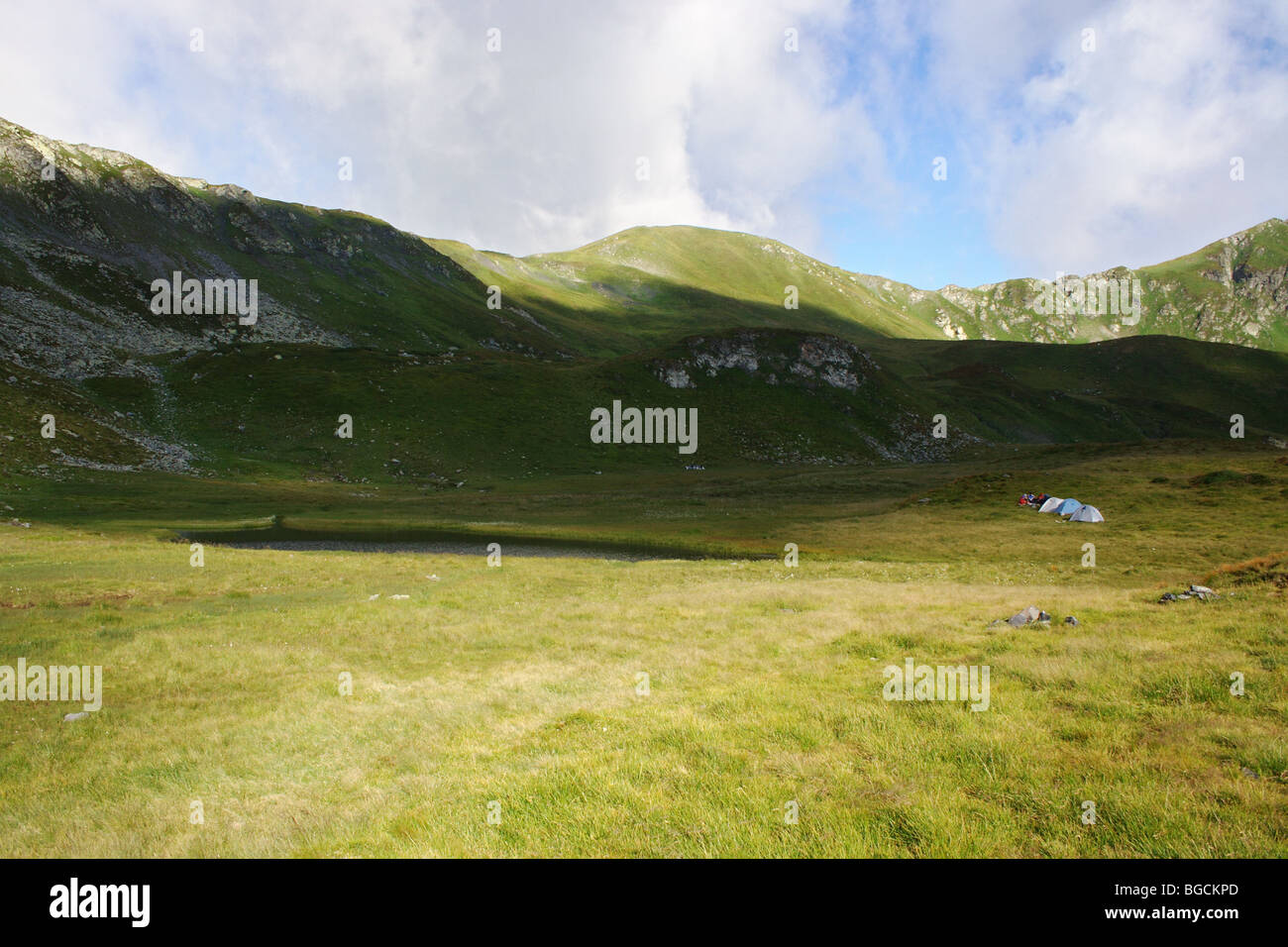 Escursioni in montagna rumeno Foto Stock