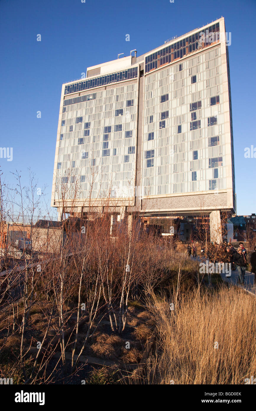 L'Hotel standard sulla linea alta a Manhattan, New York City Foto Stock