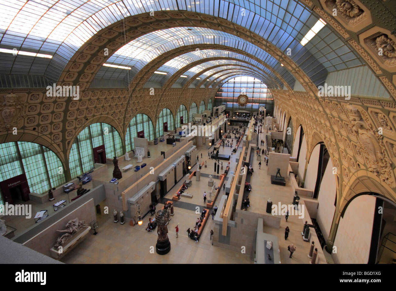 Sala del Museo d' Orsay, ex Gare d'Orsay, Parigi, Francia, Europa Foto Stock