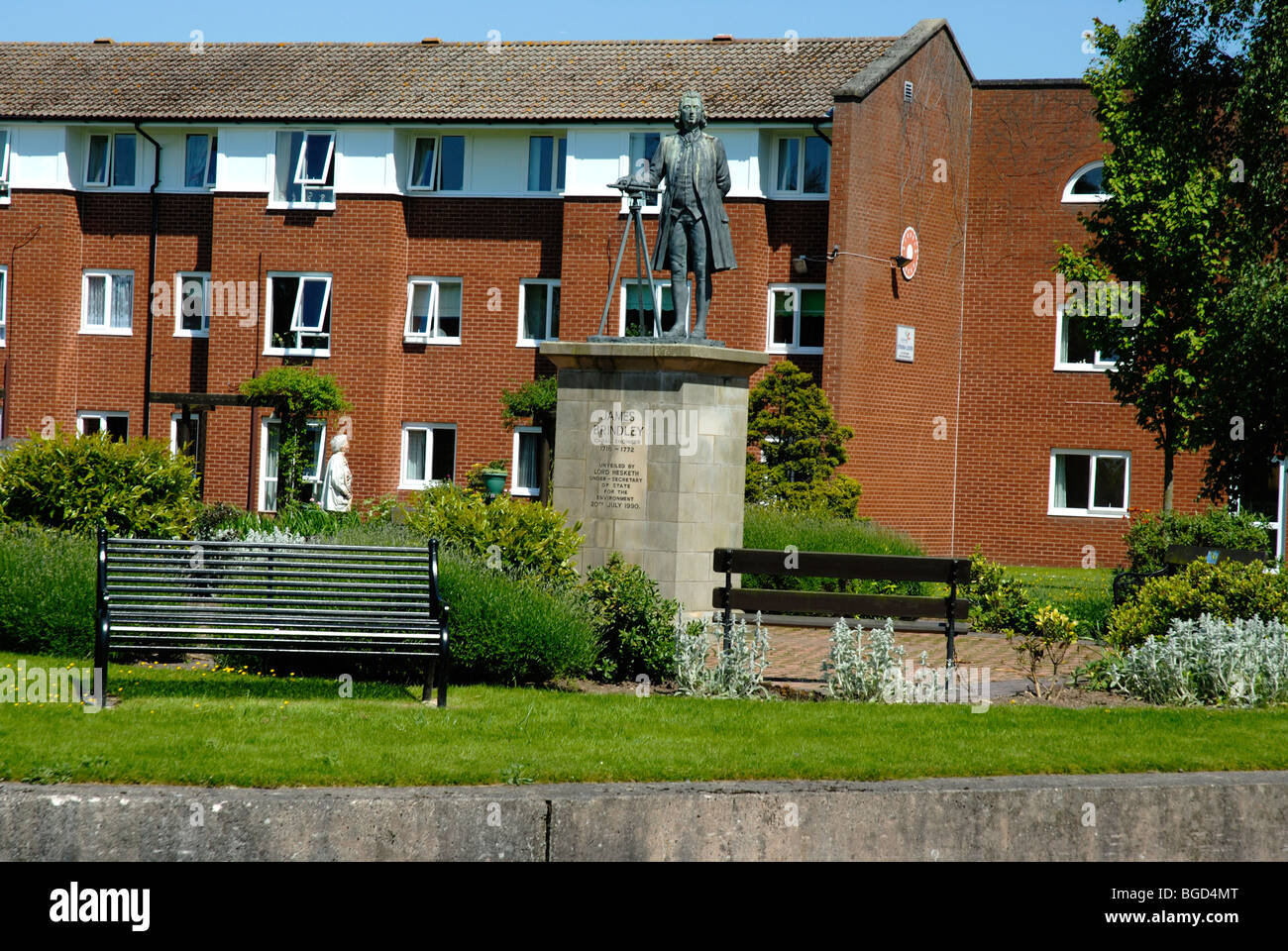 Una statua del canal builder James a Danielle Eturia, Stoke-on-Trent. Foto Stock