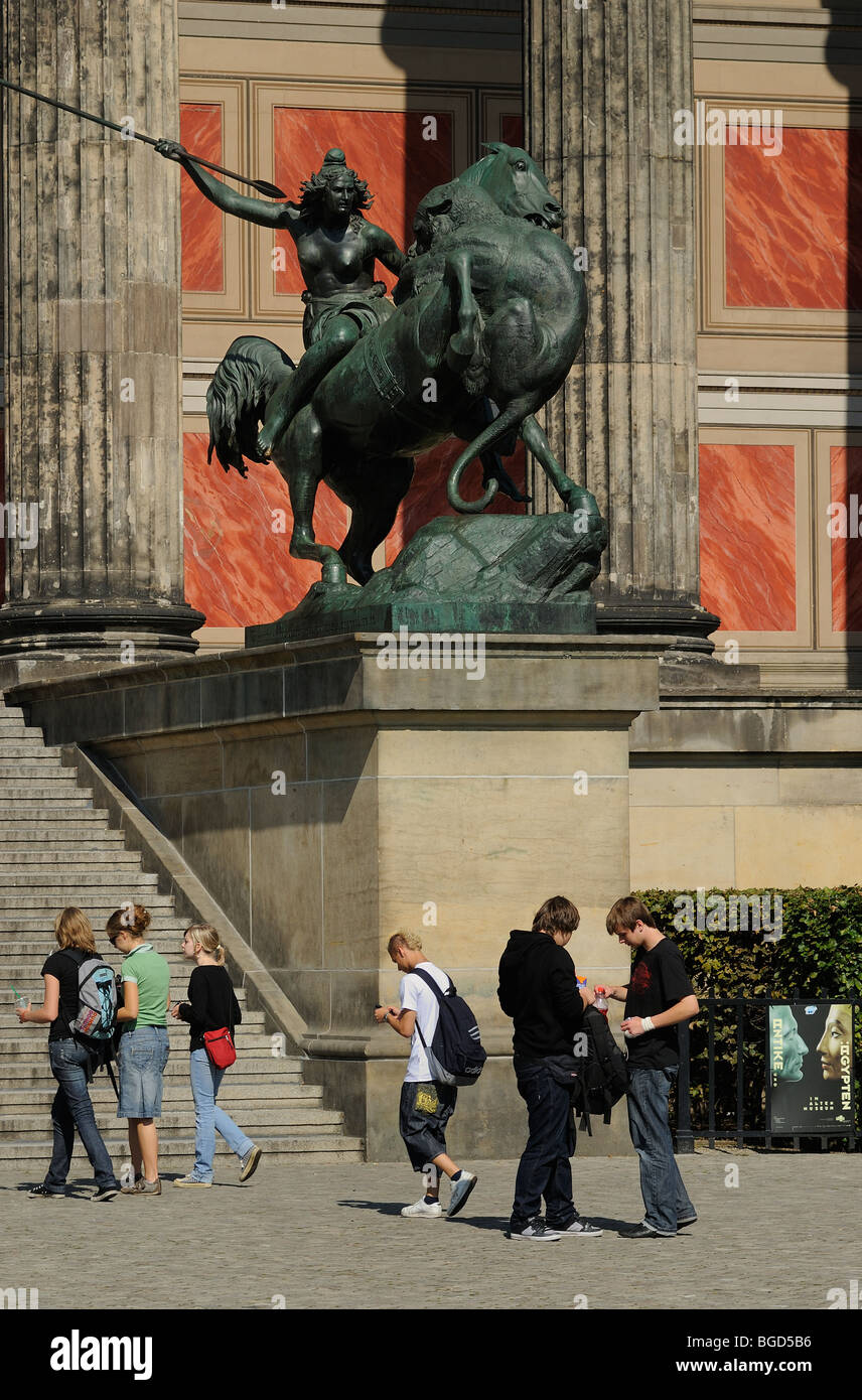 Altes Museum, Lustgarten, Unter den Linden, Berlino, Germania, Europa. Foto Stock