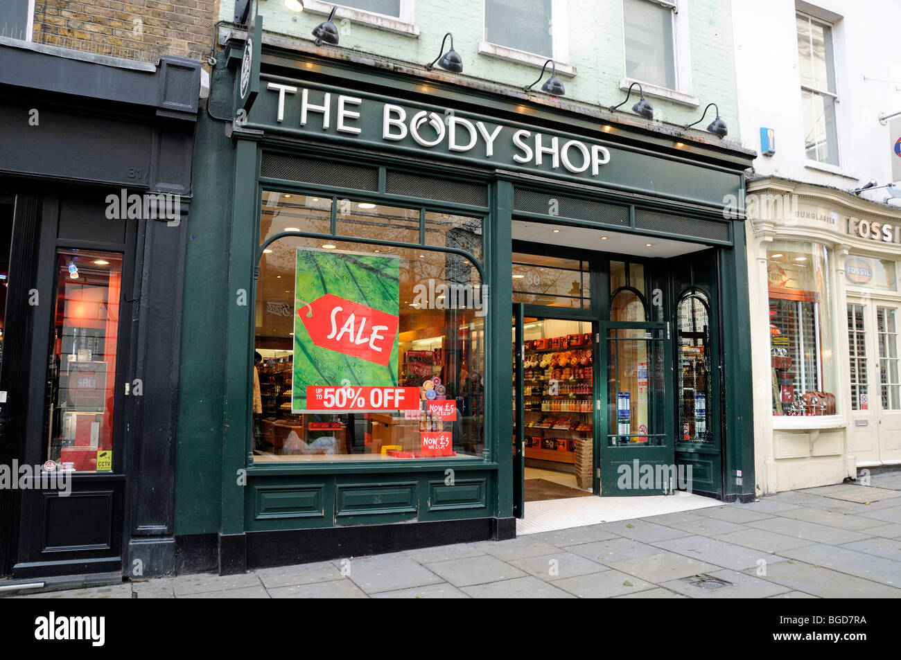 Vendita presso il Body Shop Covent Garden Londra Inghilterra REGNO UNITO Foto Stock