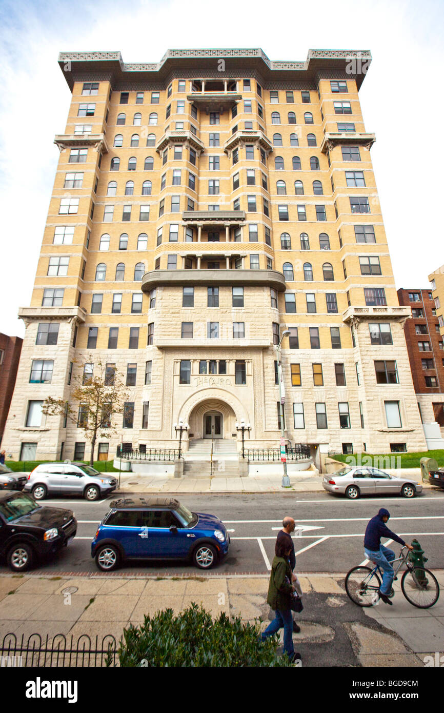 Il Cairo edificio di appartamenti in Dupont Circle in Washington DC Foto Stock