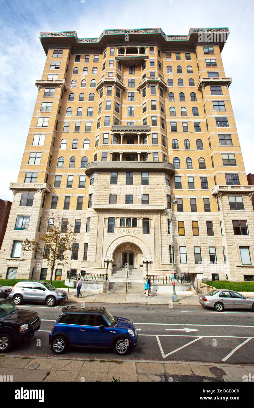 Il Cairo edificio di appartamenti in Dupont Circle in Washington DC Foto Stock