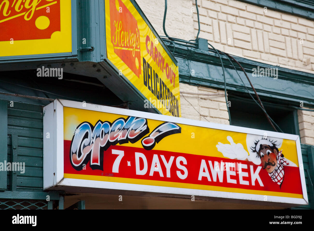 Henry's Delicatessen in Dupont Circle in Washington DC Foto Stock