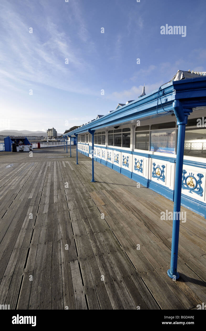 Llandudno Pier il Galles del Nord Foto Stock