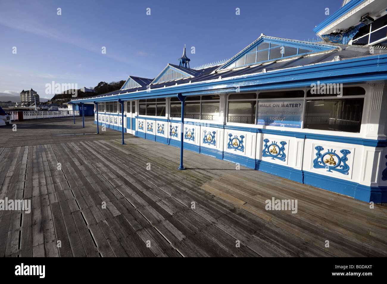 Llandudno Pier il Galles del Nord Foto Stock