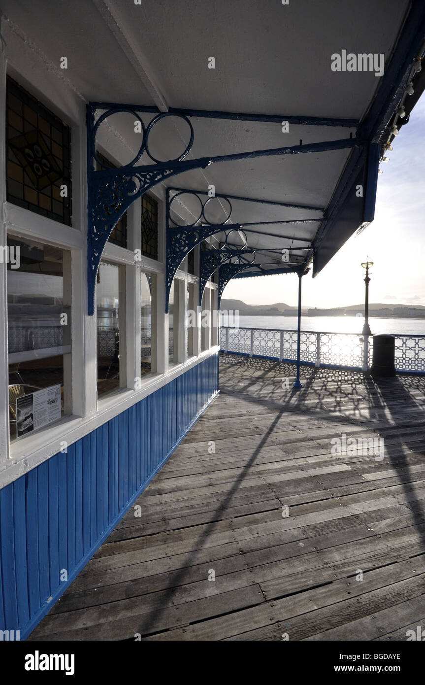 Llandudno Pier il Galles del Nord Foto Stock